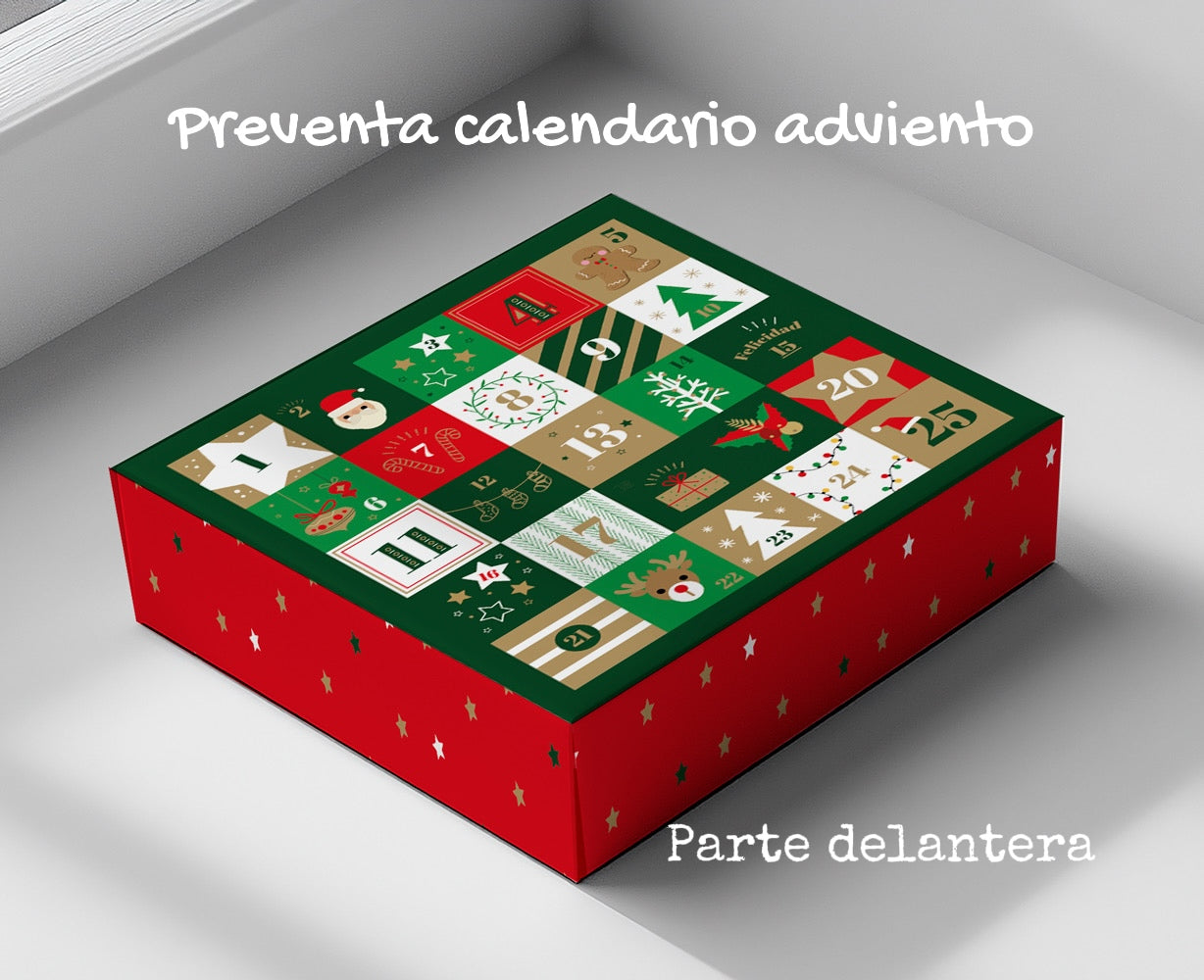 PREVENTA Calendario adviento pack 10 uni. 28x28x5