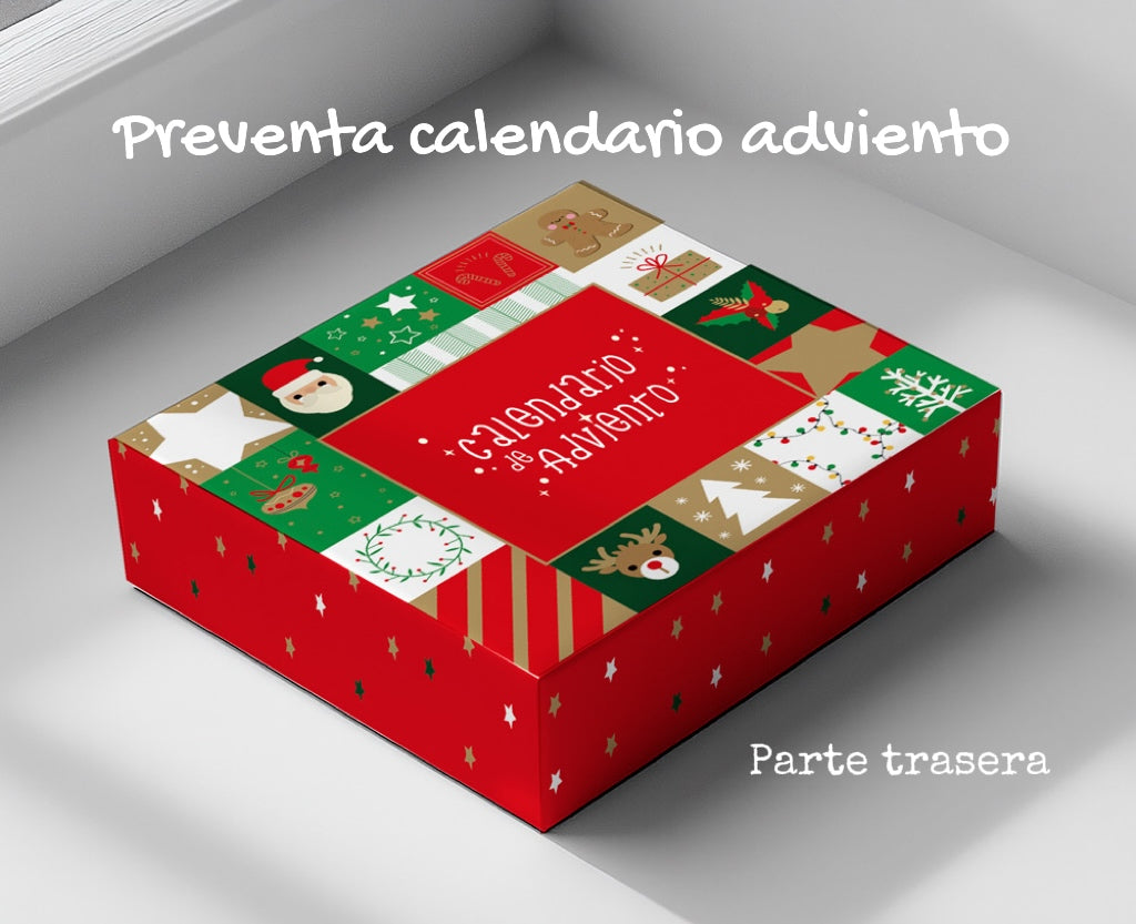 PREVENTA Calendario adviento pack 10 uni. 28x28x5