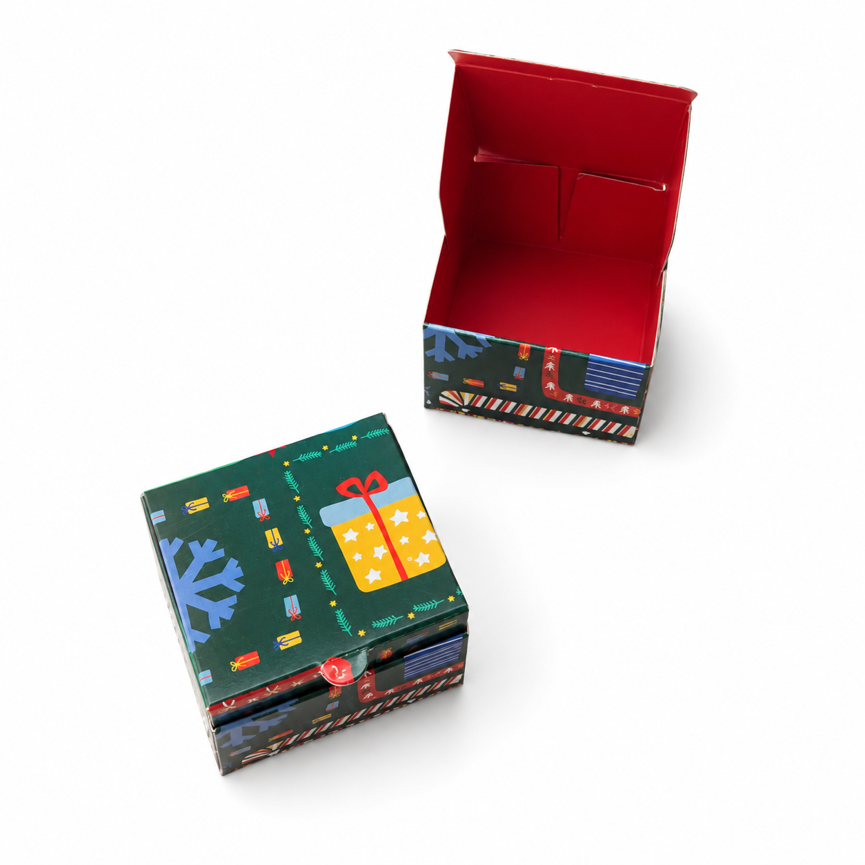 Box pepita Navidad 5x5x3 pack 100 uní.