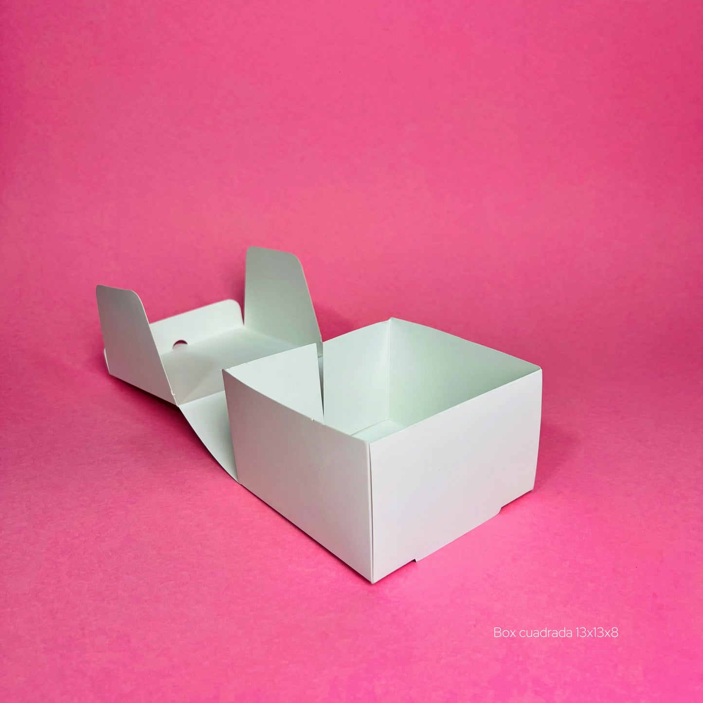 Box Cuadrada Blanco 13x13x8