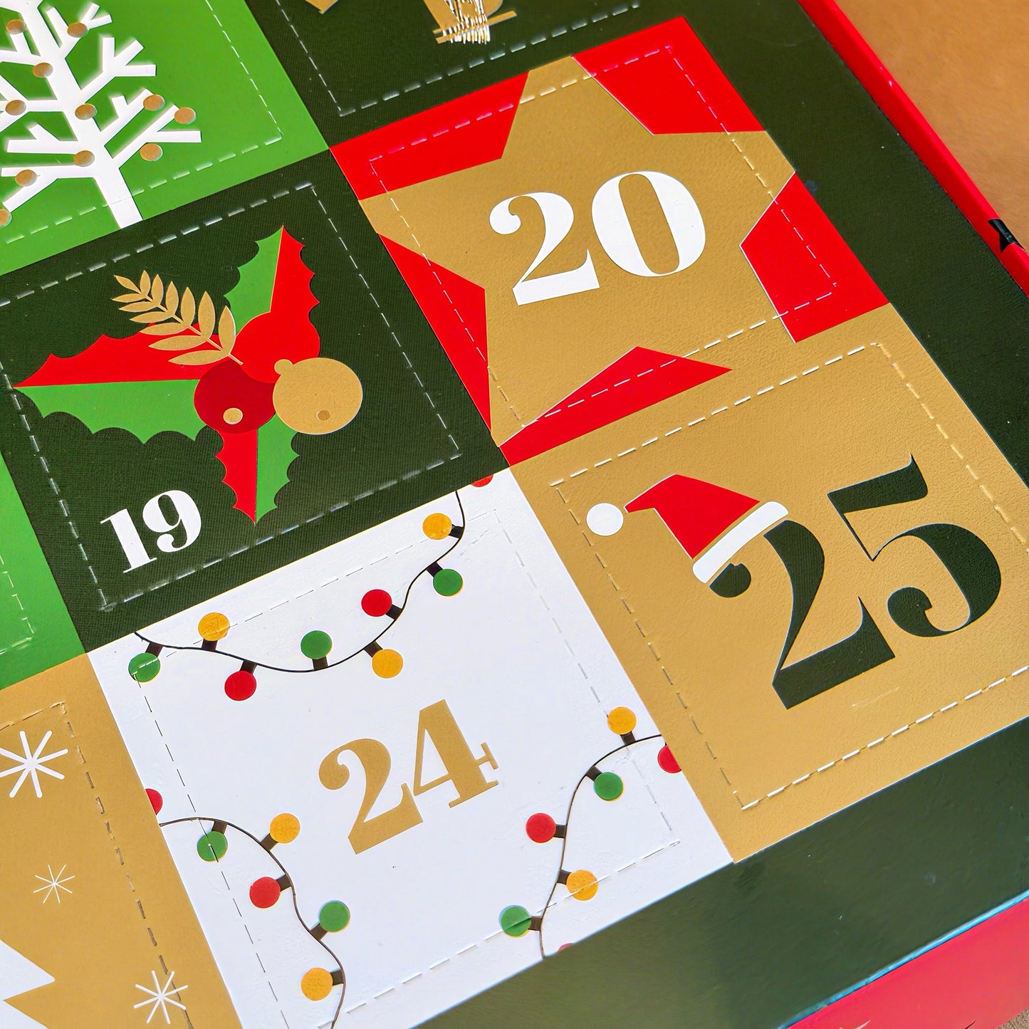 BOX Calendario adviento pack 10 uni. 28x28x5