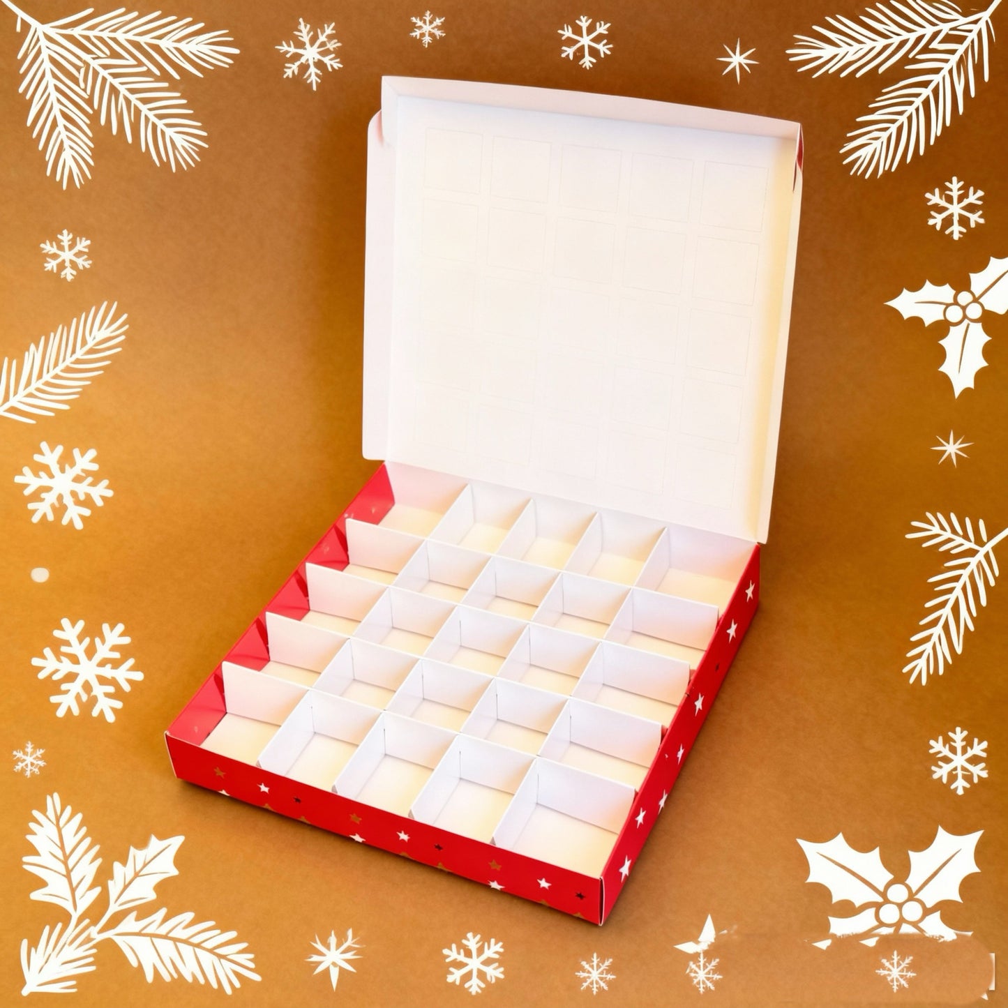 BOX Calendario adviento pack 10 uni. 28x28x5