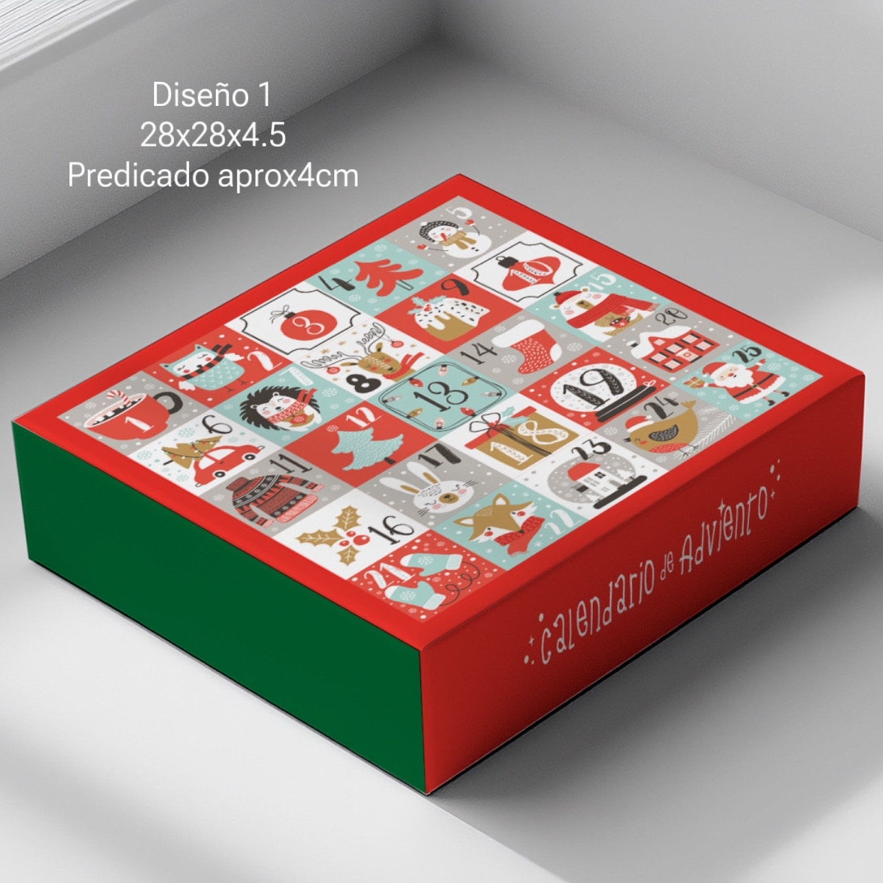 BOX CALENDARIO ADVIENTO DISEÑO 1