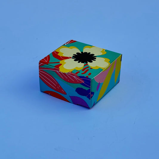 pack 100 unidades 5x5x3 floral
