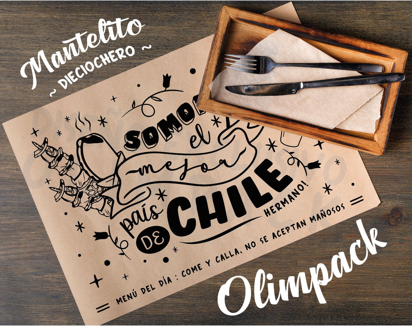 INDIVIDUALES DICIOCHERO PACK 50 UNI