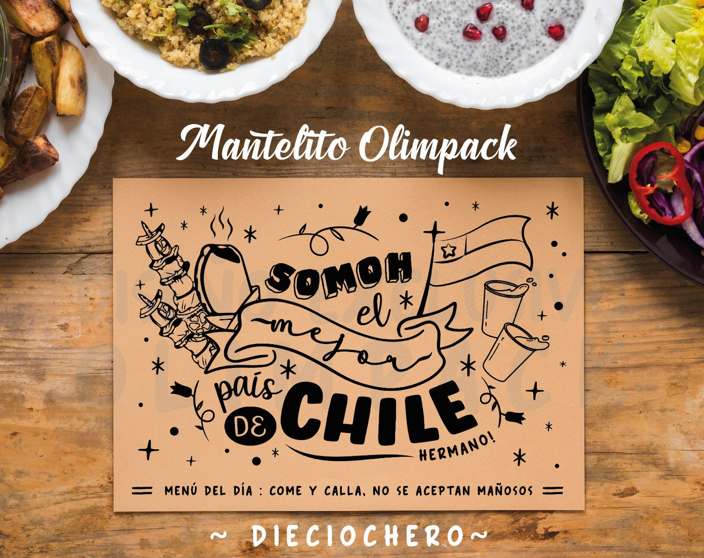 INDIVIDUALES DICIOCHERO PACK 50 UNI