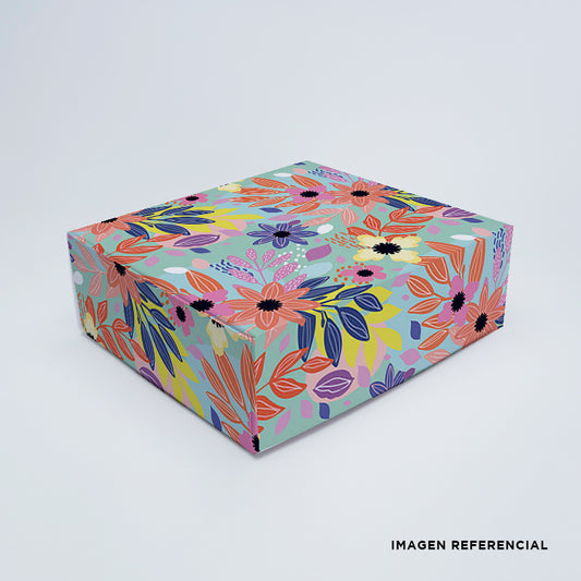Box Santino diseño flores 30x25x10