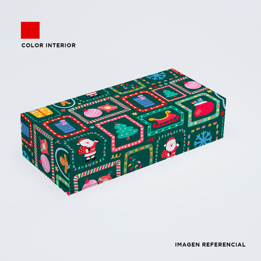BOX SUSHI NAVIDAD 22X11X5